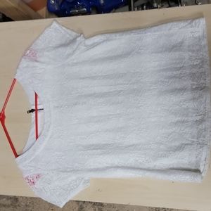 White Lucky brand shirt size Small